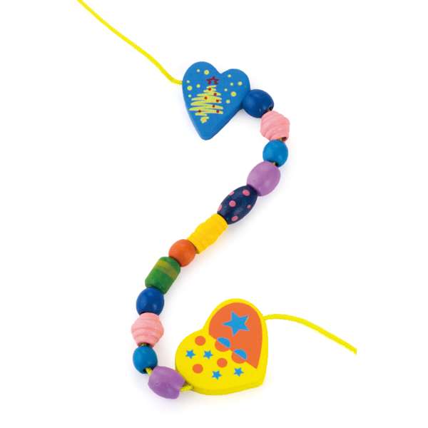 สร้อยคอหัวใจ ของเล่นเสริมพัฒนาการ, ของเล่นเด็กอนุบาล, สื่อการสอนเด็กอนุบาล พร้อมส่ง