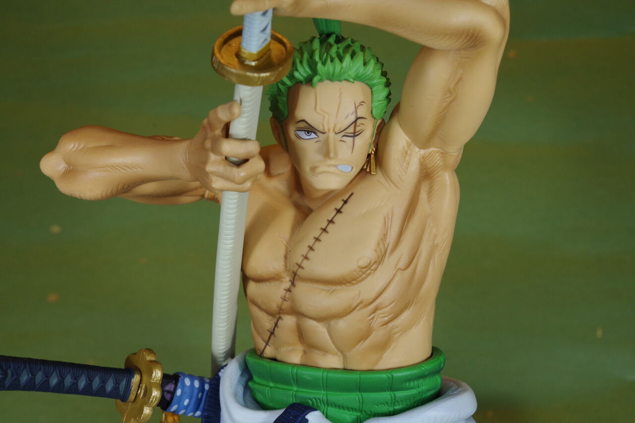 Zoro Wano (The Brush) ของแท้ JP แมวทอง - Super Master Stars Piece Banpresto [โมเดลวันพีช]