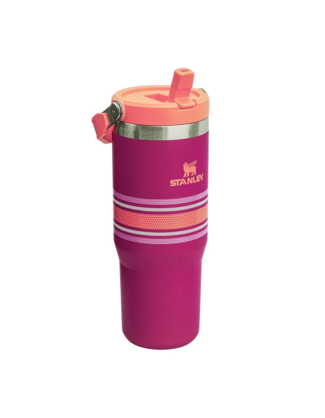 Varsity Iceflow™ Flip Straw Tumbler 30Oz Fucshia Mesh