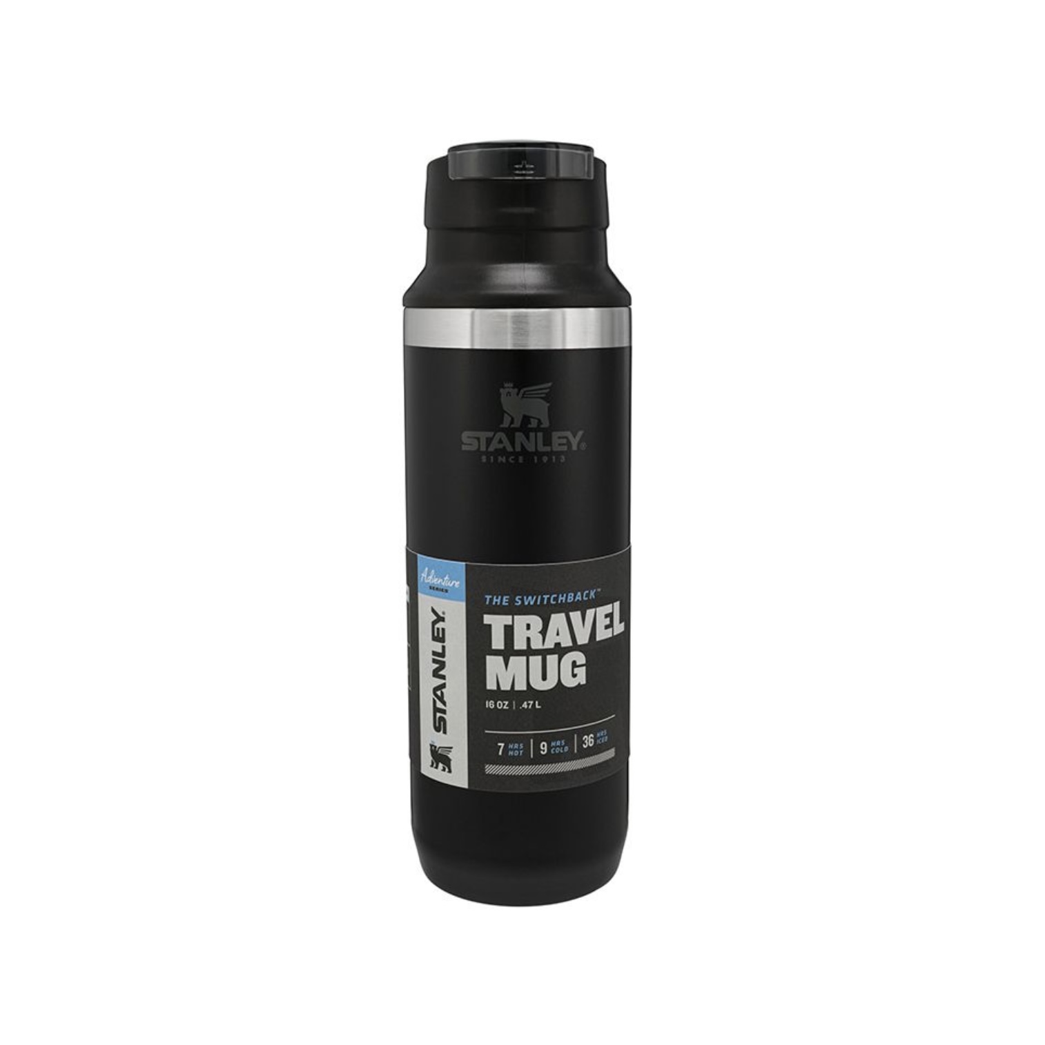 Adventure Switchback Travel Mug 16OZ Matte Black