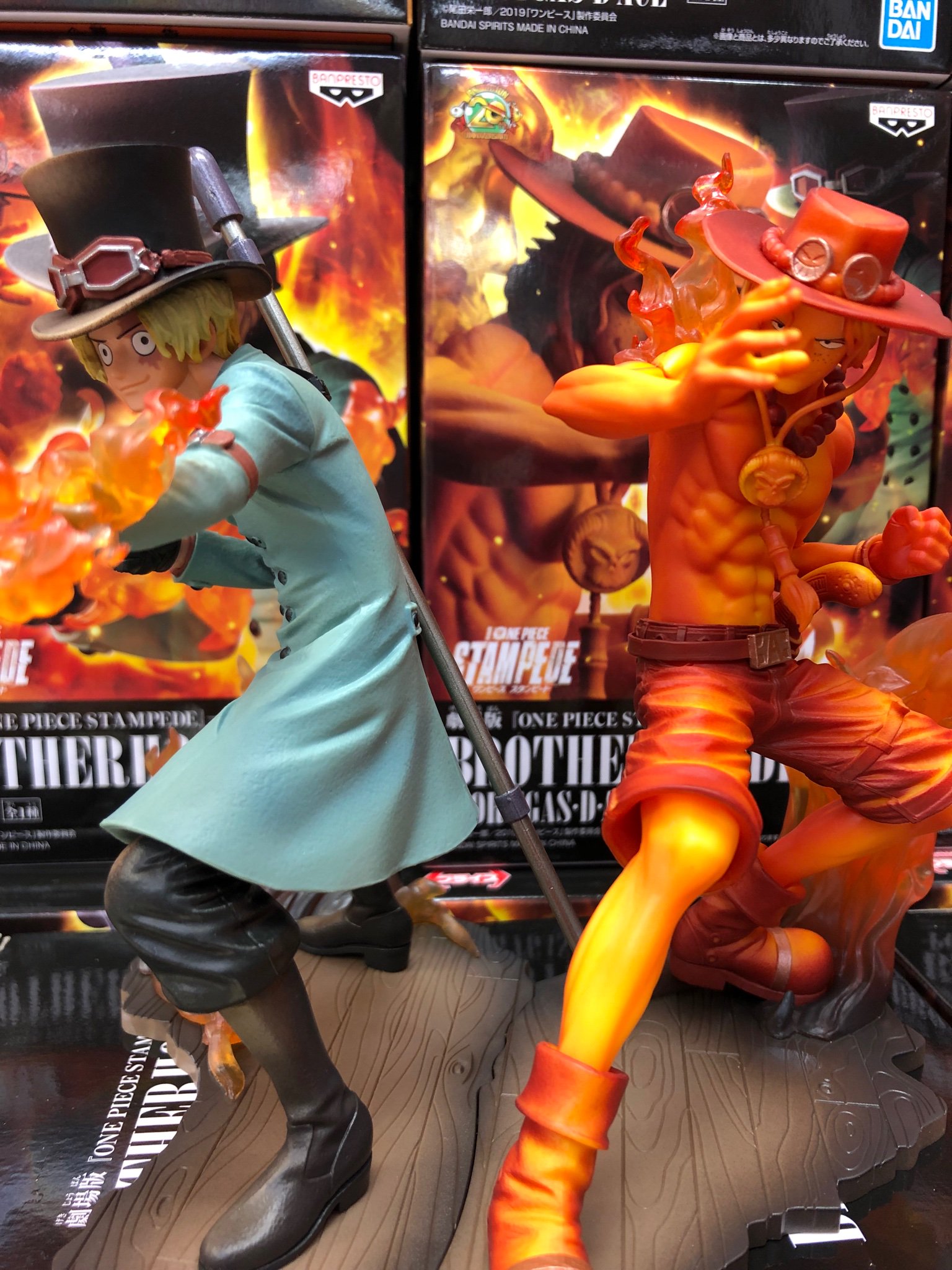 Brotherhood Stampede Set ของแท้ JP แมวทอง - Banpresto [โมเดลวันพีช] (2 ตัว)