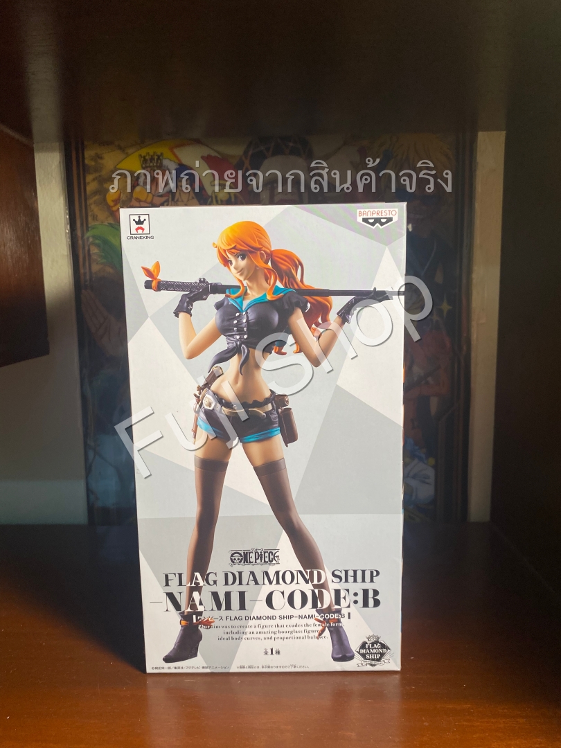 Nami Code B ของแท้ JP แมวทอง - Flag Diamond Ship Banpresto [โมเดลวันพีช]