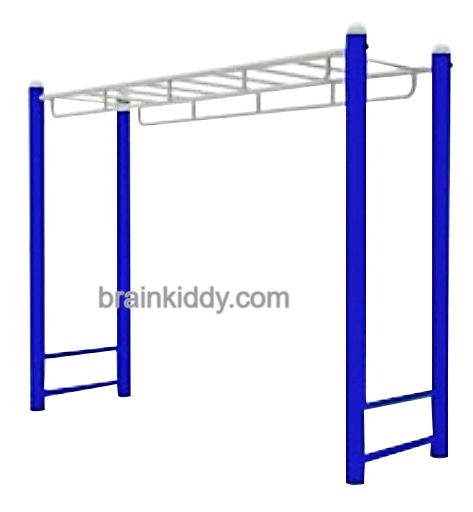 เครื่องออกกำลังกาย กลางแจ้ง ชุดอุปกรณ์ บริหารแขน หน้าอก หัวไหล่ แบบบาร์โหน เหนือศรีษะ ลานกีฬา อเนกประสงค์ สนามกีฬา ขนาด 91 x 300 x 245 ซม.