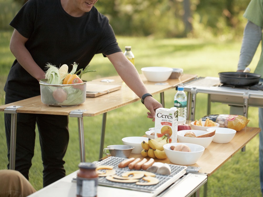 SnowPeak IGT Multi Function Table Long Bamboo Top (TR) CK-117TR