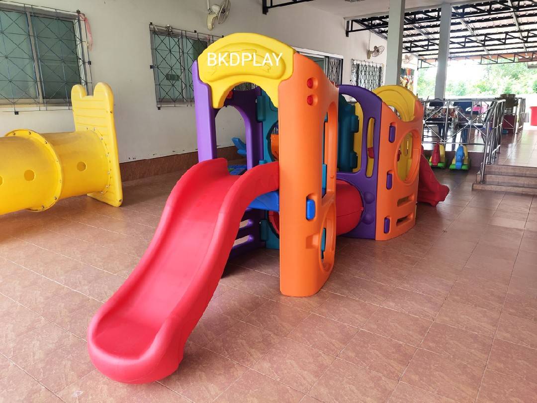 ปราสาทเจ้าหญิงเจ้าชาย ผจญภัยกระดานลื่น ,สไลเดอร์เด็ก กระดานลื่น2ทาง ,พร้อมท่อลอด, ของเล่น,เครื่องเล่นสนามกลางแจ้ง เครื่องเล่นสนามในร่ม