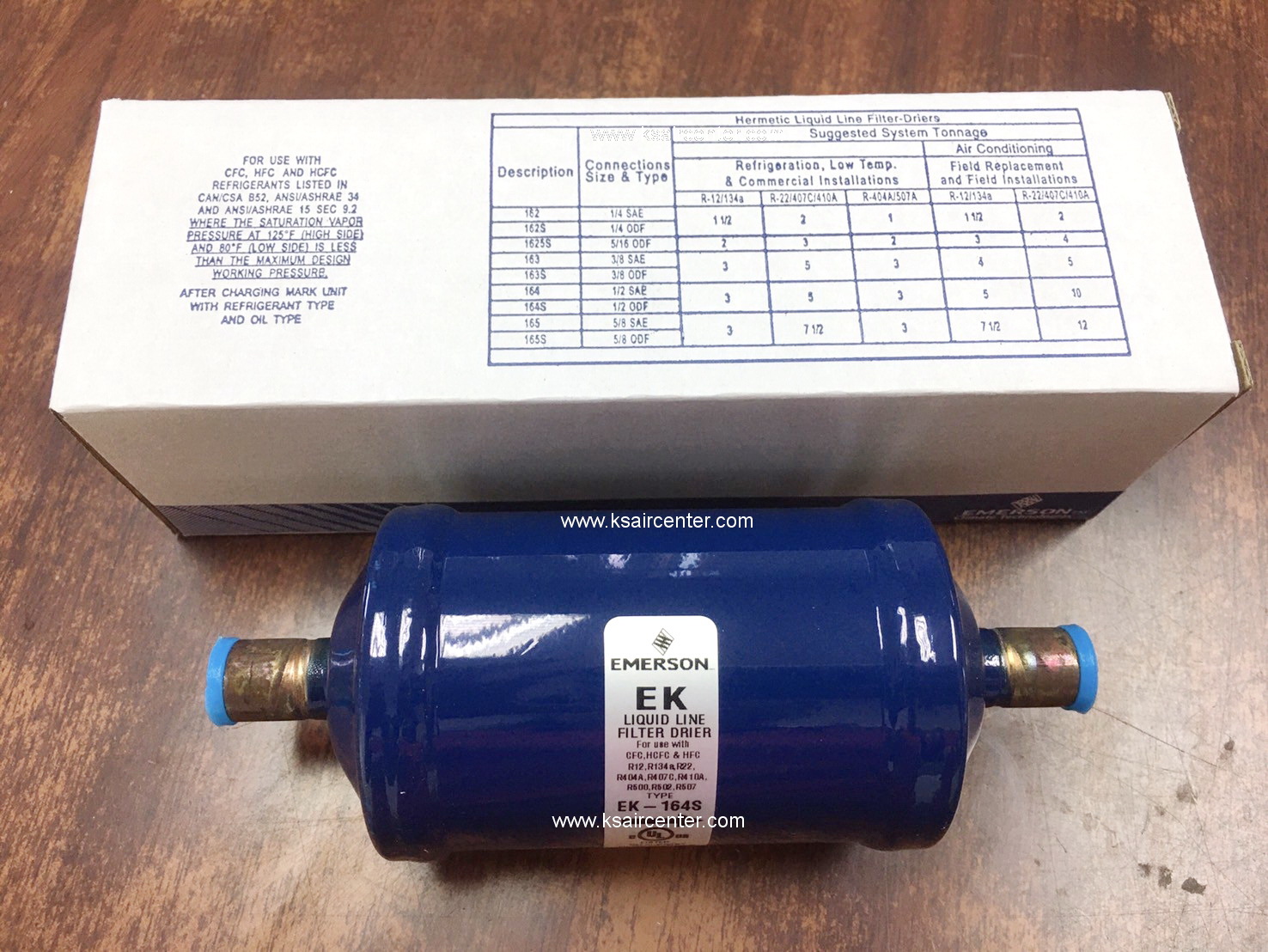 ไดเออร์ EMERSON (COPELAND) ขนาด 1/2 แบบเชื่อม (รหัสสินค้า 026017)