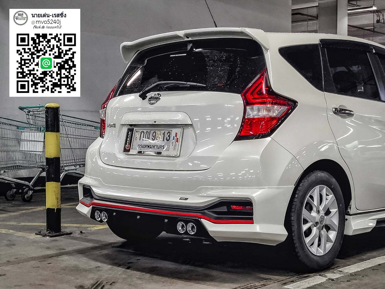 9DEN-IDEO SPEED VS NISSAN NOTE 2017-ON [ออกแบบมาสำหรับคนร๊ากโน๊ตกับดีไซด์ท่อแฝด4ท่อแยกซ้ายชวา]