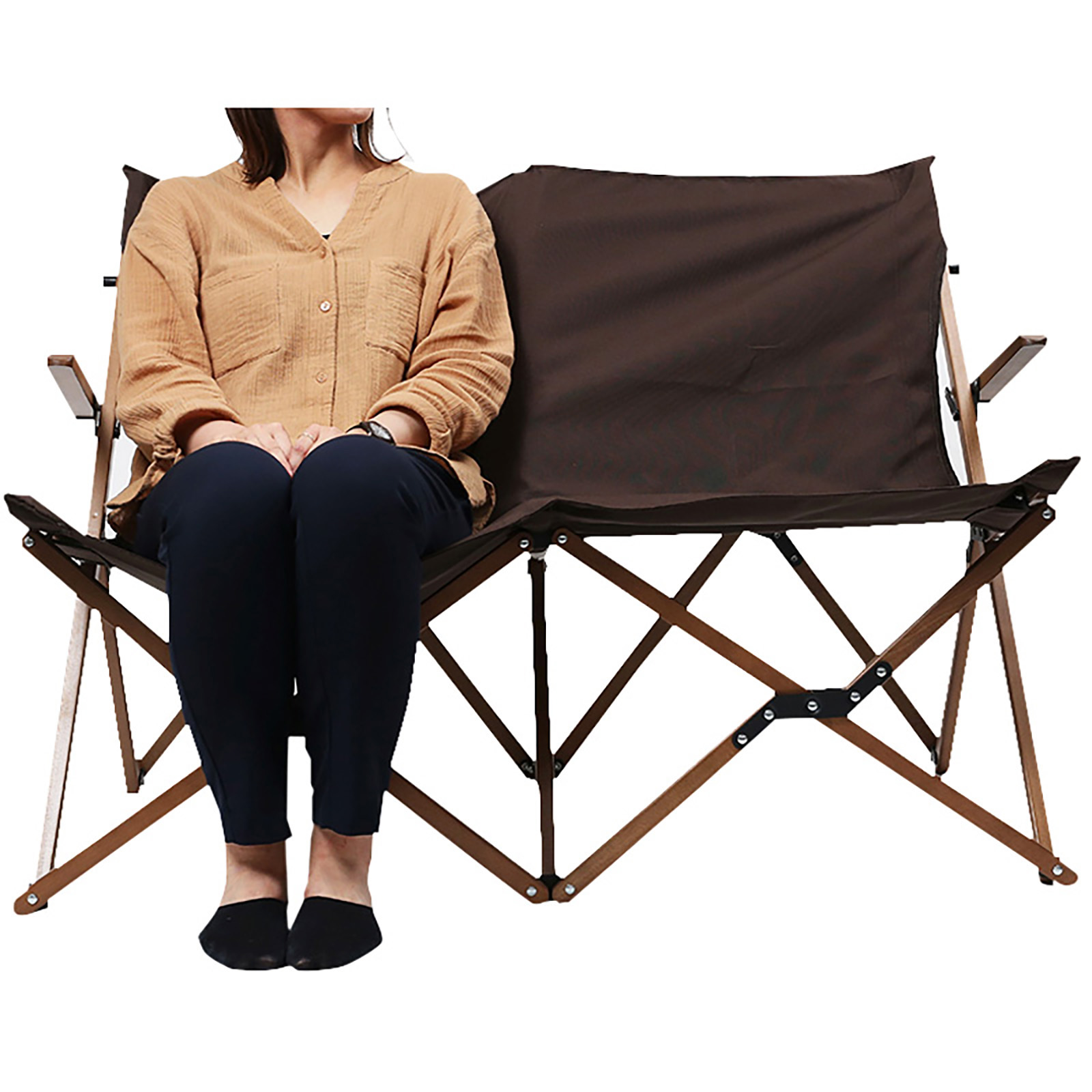 Wood Flame Relax Chair Double เก้าอี้ไม้