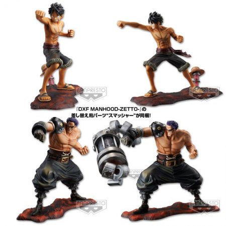 Film Z Set ของแท้ JP แมวทอง - Manhood Banpresto [โมเดลวันพีช] (2 ตัว)
