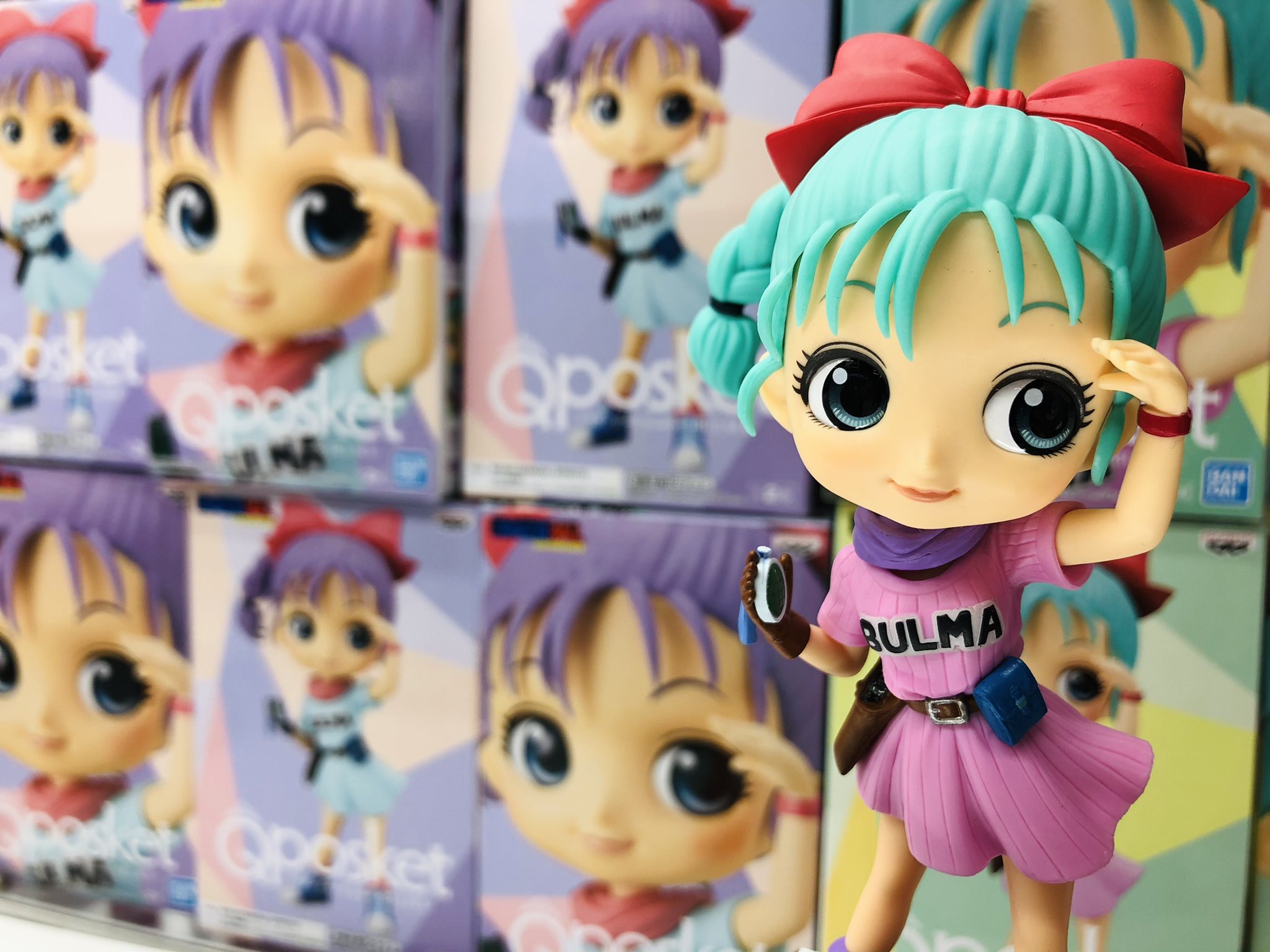 Bulma ของแท้ JP แมวทอง - Q Posket Banpresto [โมเดลดราก้อนบอล]