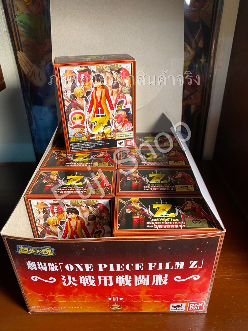 Straw Hat Pirates Film Z Set ของแท้ JP แมวทอง - Super Modeling Soul Bandai [โมเดลวันพีช] (9 ตัว)