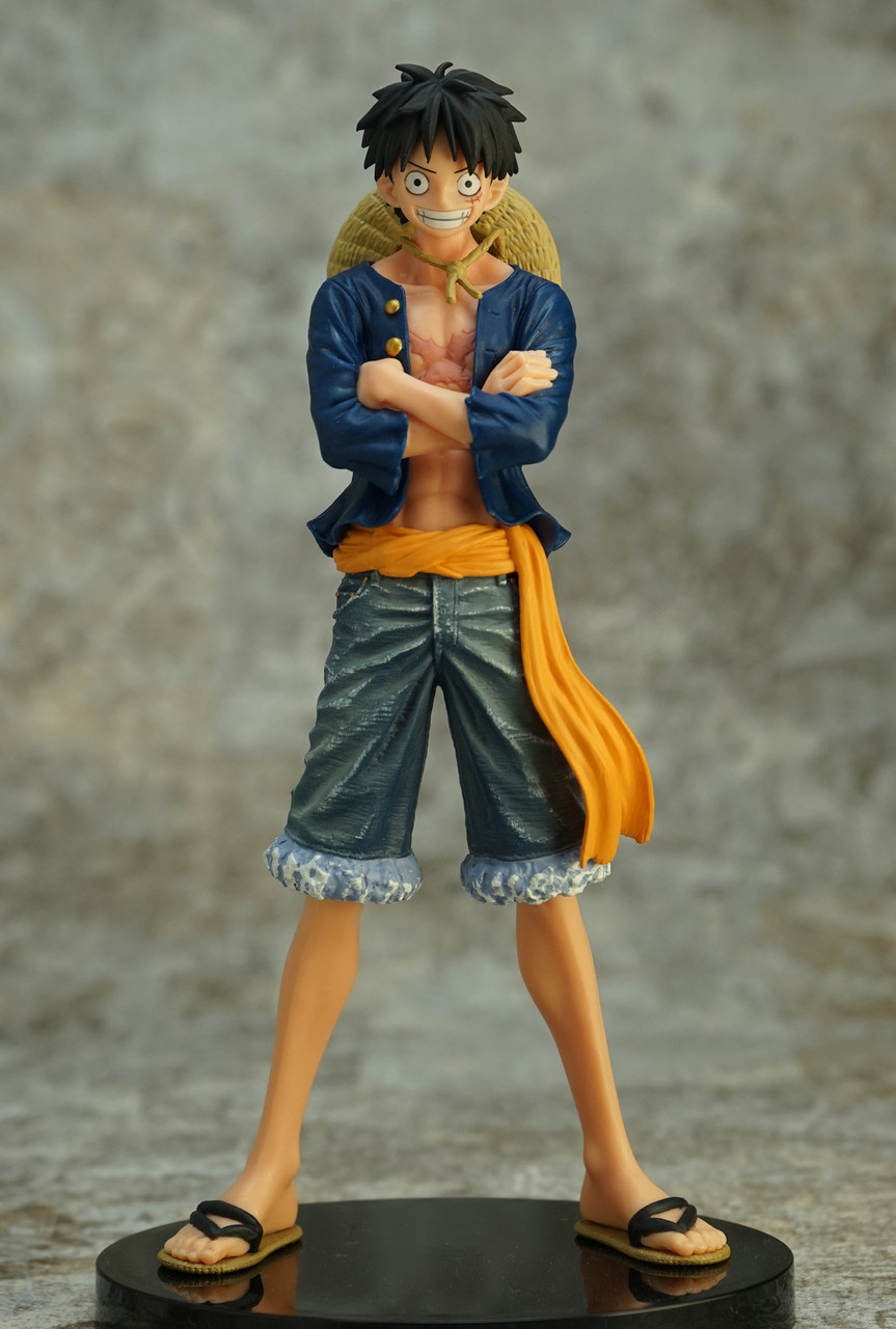 Luffy ของแท้ JP แมวทอง - Jeans Freak Banpresto [โมเดลวันพีช]