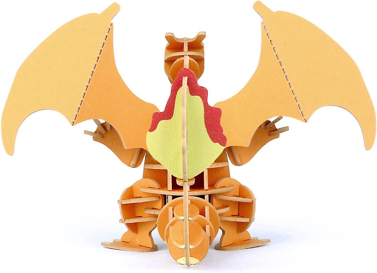 Charizard (แบบประกอบ) ของแท้ JP - si-gu-mi Paper Art [โมเดลโปเกมอน]
