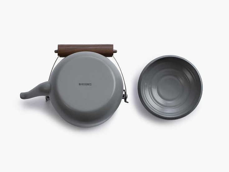 Barebones Enamel Teapot Slate Gray CKW-379