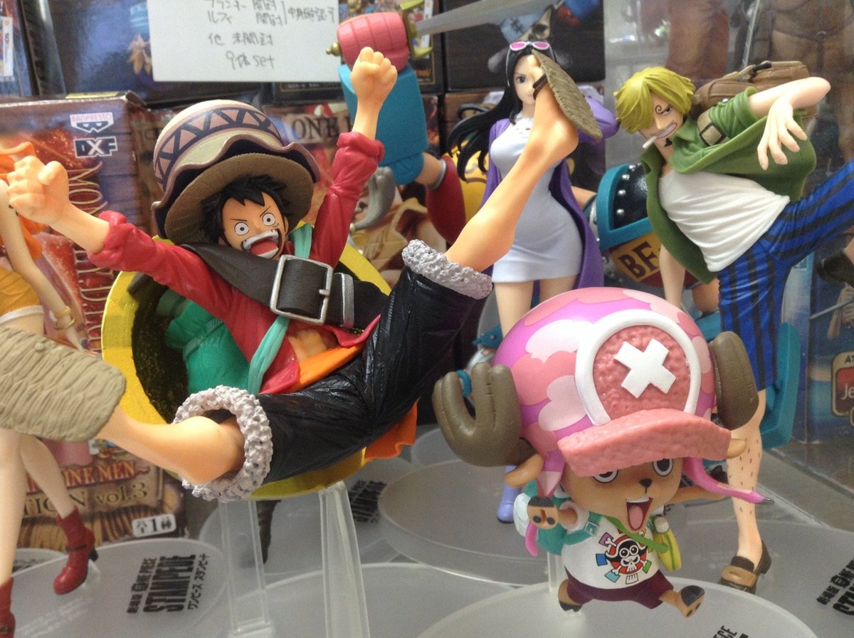 Straw Hat Pirates Stampede Set ของแท้ JP แมวทอง - Ichiban Kuji Banpresto [โมเดลวันพีช] (9 ตัว)