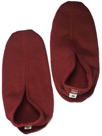 ถุงเท้า ผ้าฟรีซ01 สีกรักแดง (เลือกไซส์)