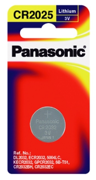 ถ่านกระดุมลิเธี่ยม [PANASONIC] CR-2025PT/1B (1ก้อน/แพ็ค)