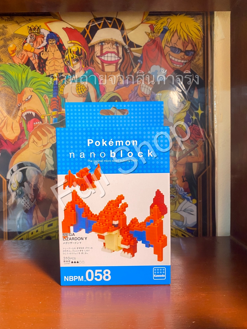 Mega Charizard Y (แบบประกอบ) ของแท้ JP - Nanoblock Kawada [เลโก้โปเกมอน]