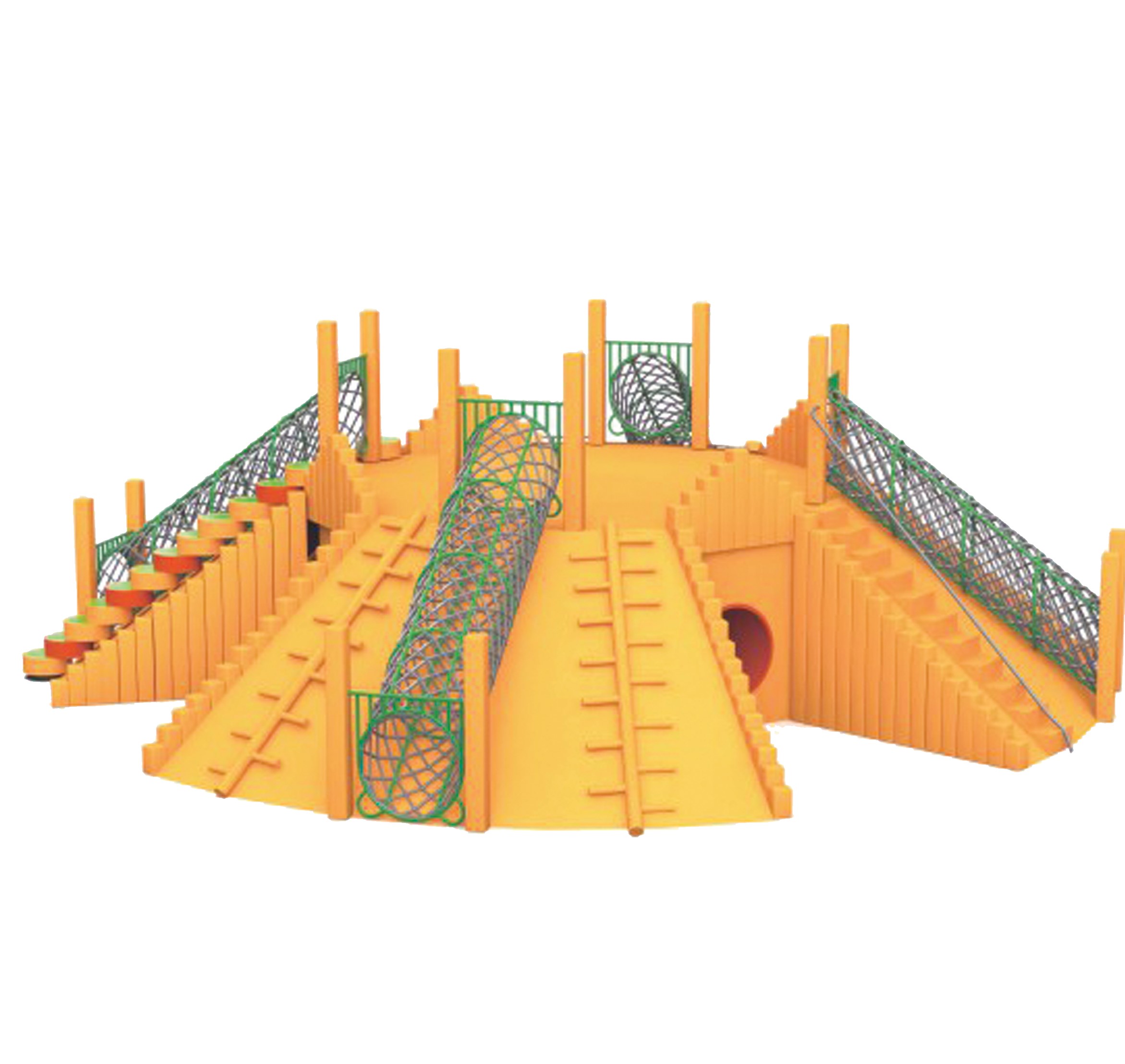 เครื่องเล่นสนาม ชุด ผจญภัยพีระมิด เครื่องเล่นสนามไม้ สั่งทำ Wooden playground