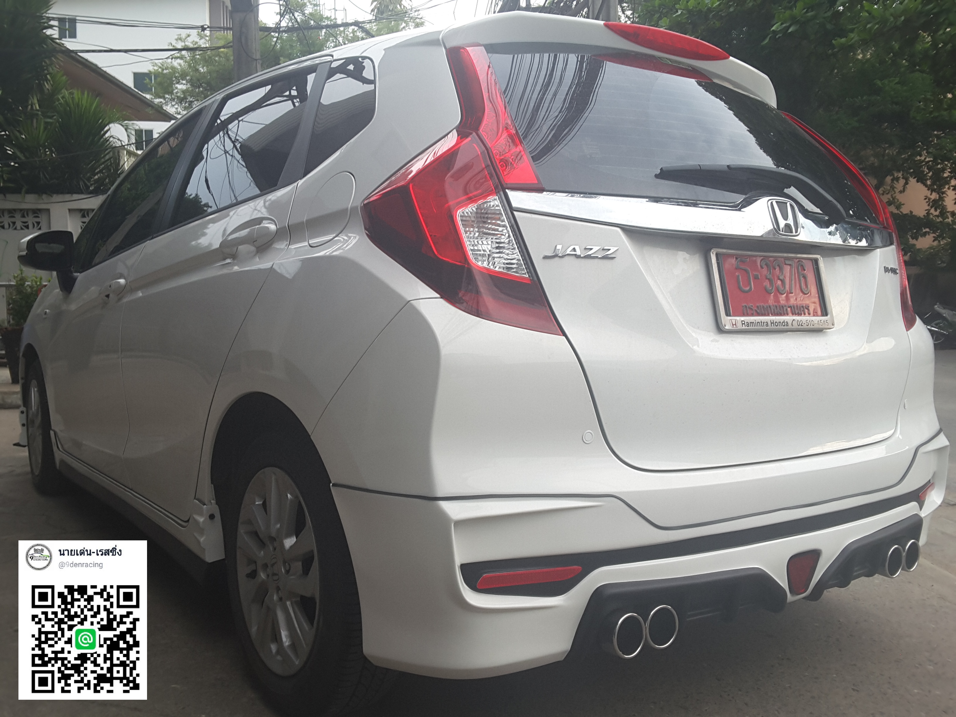 9DEN-MD-STYLE'17 VS HONDA JAZZ 2017-ON แค่เอาใจมา ก็ได้แระ 1000% กับท้ายท่อคู่แท้ พร้อมแล้วที่จะไปกับคุณ