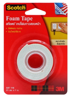โฟมเทป 2หน้า [3M] #110 (21mm.*1m.)