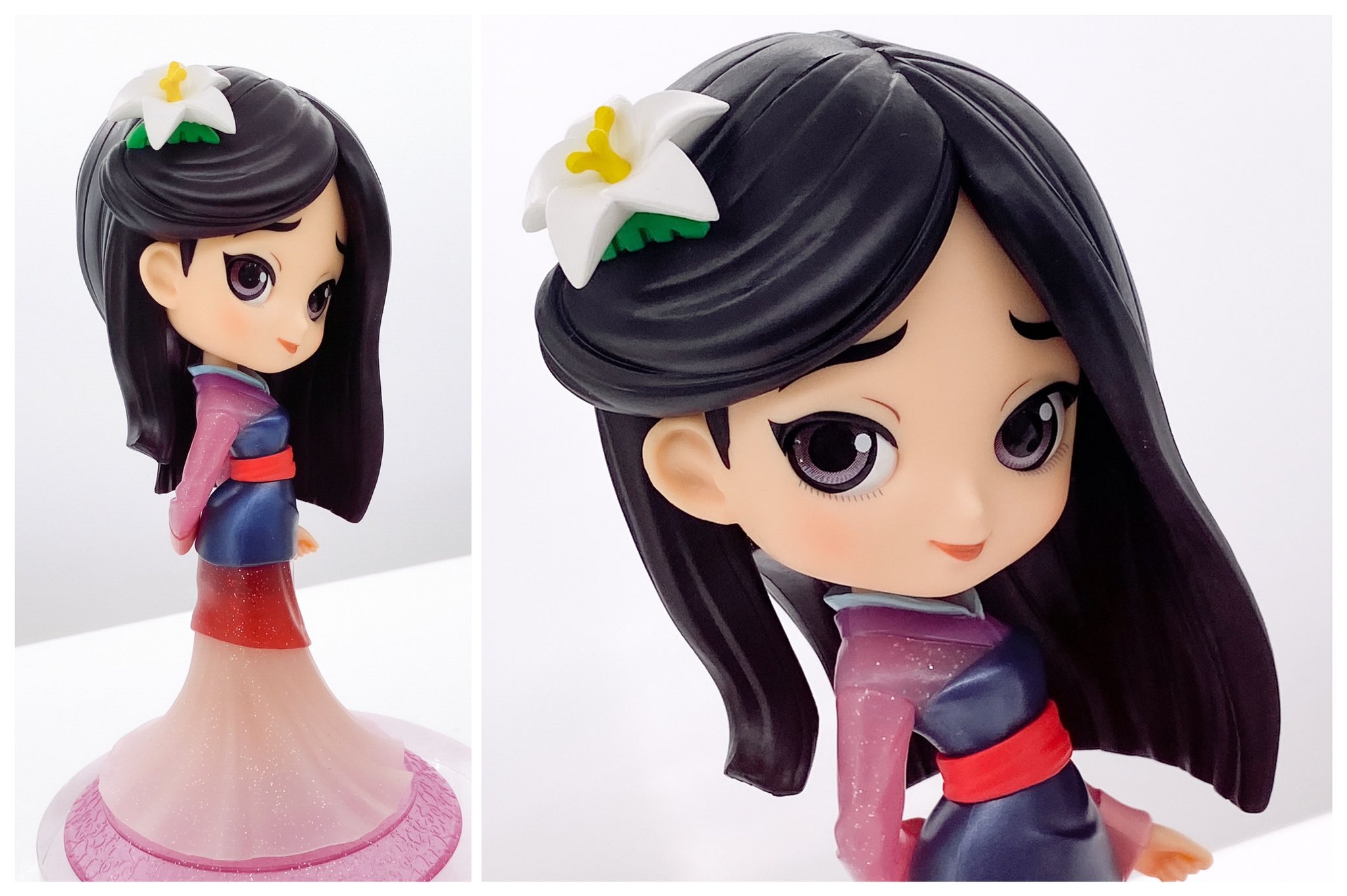 Mulan - Glitter Line ของแท้ JP - Q Posket Banpresto [โมเดล Disney]