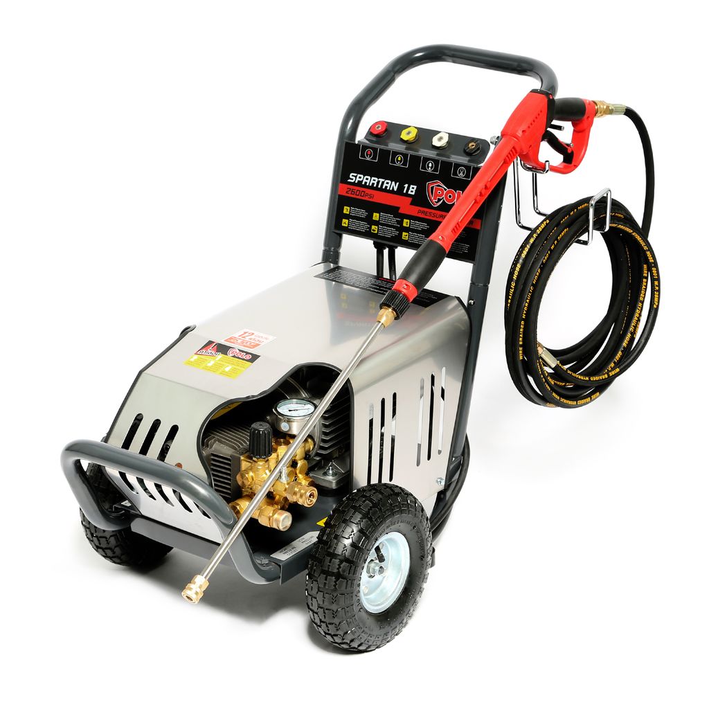 180 บาร์ เครื่องฉีดน้ำแรงดันสูง "POLO" #SPARTAN18 3.7KW. 220V. High pressure cleaner