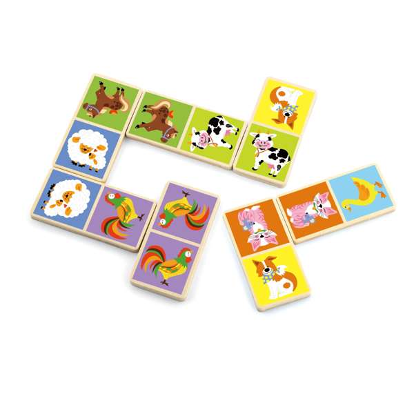 โดมิโนไม้สัตว์ในฟาร์ม 28 ชิ้น ของเล่น, ของเล่นเด็ก , ของเล่นไม้, ของเล่นเสริมพัฒนาการ, ของเล่นเด็กอนุบาล, สื่อการสอนเด็กอนุบาล