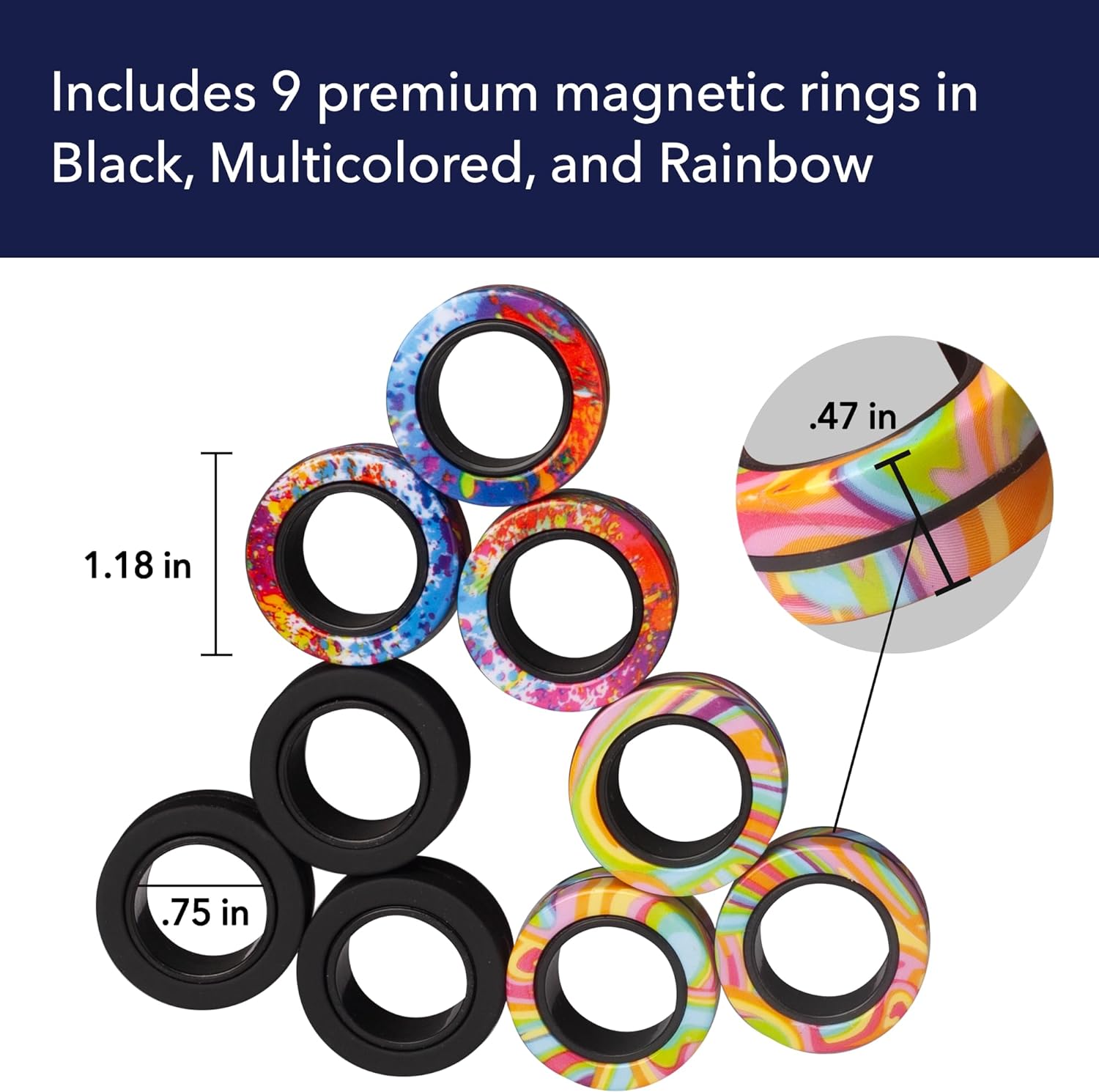 Magnetic Fidget Rings ของแท้ USA - BunMo [ สินค้าพร้อมส่ง ]