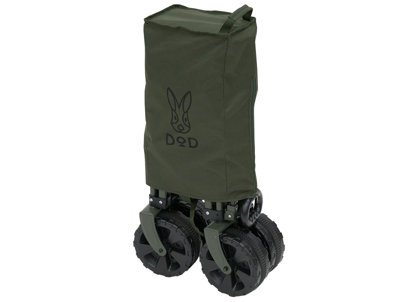 DoD Folding Carry Wagon Washable Fat Tire Khaki C2-834-KH