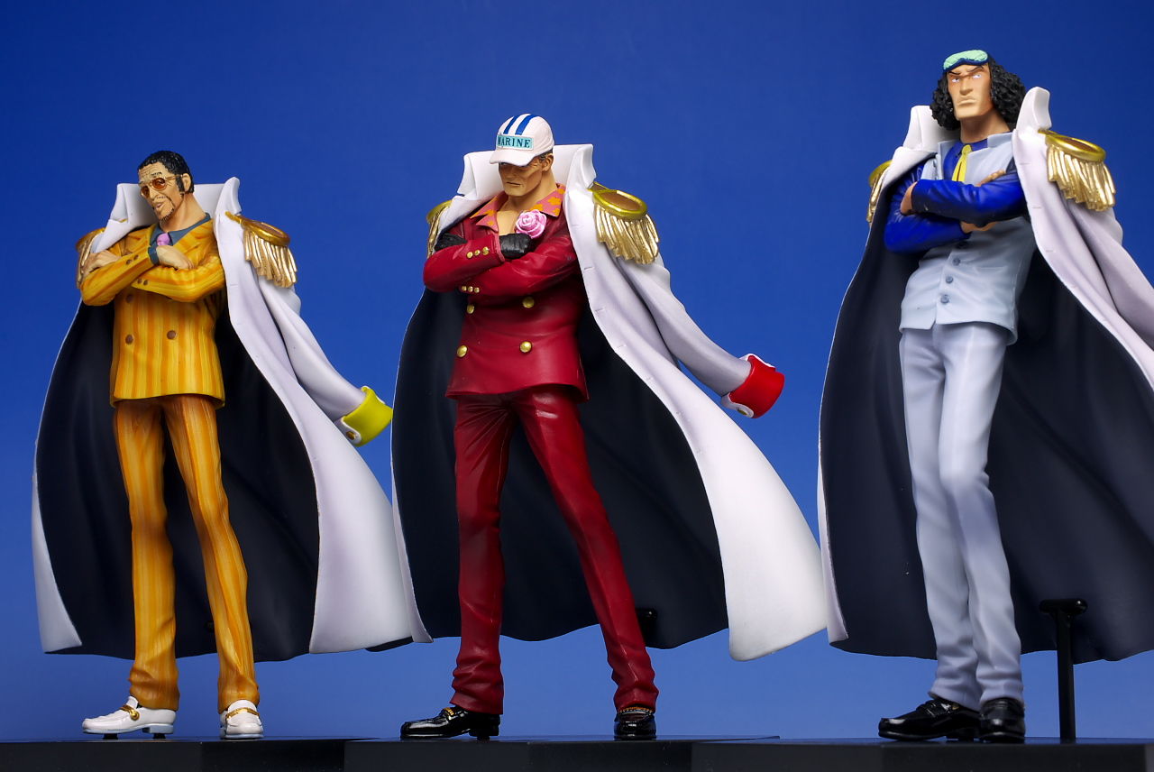Marine Admiral Set ของแท้ JP แมวทอง - DX Banpresto [โมเดลวันพีช] (4 ตัว)