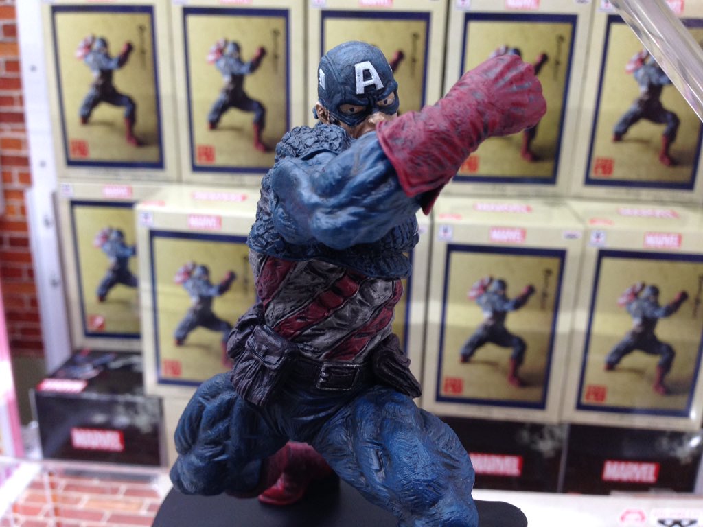 Captain America ของแท้ JP - Banpresto [โมเดล Marvel]