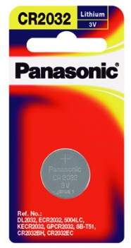 ถ่านกระดุมลิเธี่ยม [PANASONIC] CR-2032PT/1B (1ก้อน/แพ็ค)