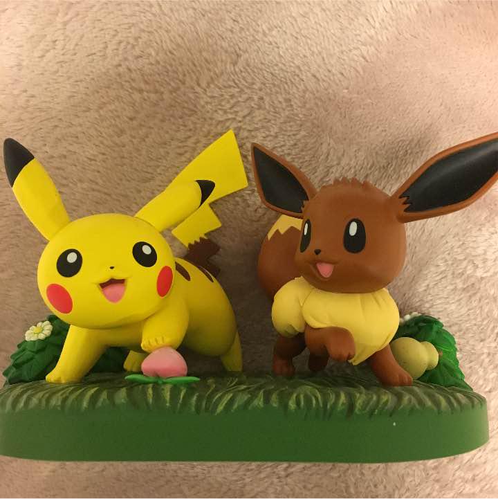 Pikachu & Eevee ของแท้ JP - Ichiban Kuji Banpresto [โมเดลโปเกมอน] (2 ตัว)