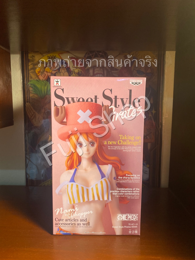 Nami ของแท้ JP แมวทอง - Sweet Style Pirates Banpresto [โมเดลวันพีช]