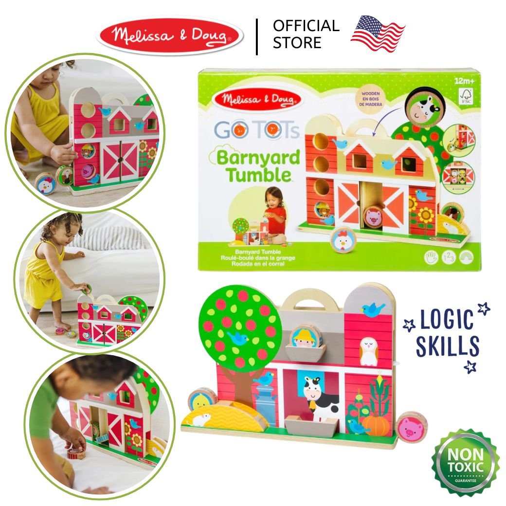 หยอด สไลด์ลูกกลิ้งสองด้านชุดฟาร์ม ,ของเล่นไม้,ลูกกลิ้ง,ของเล่นเสริมทักษะการเรียนรู้, ของเล่นเสริมพัฒนาการเด็กอนุบาล, สื่อการสอนปฐมวัย, พร้อมส่ง