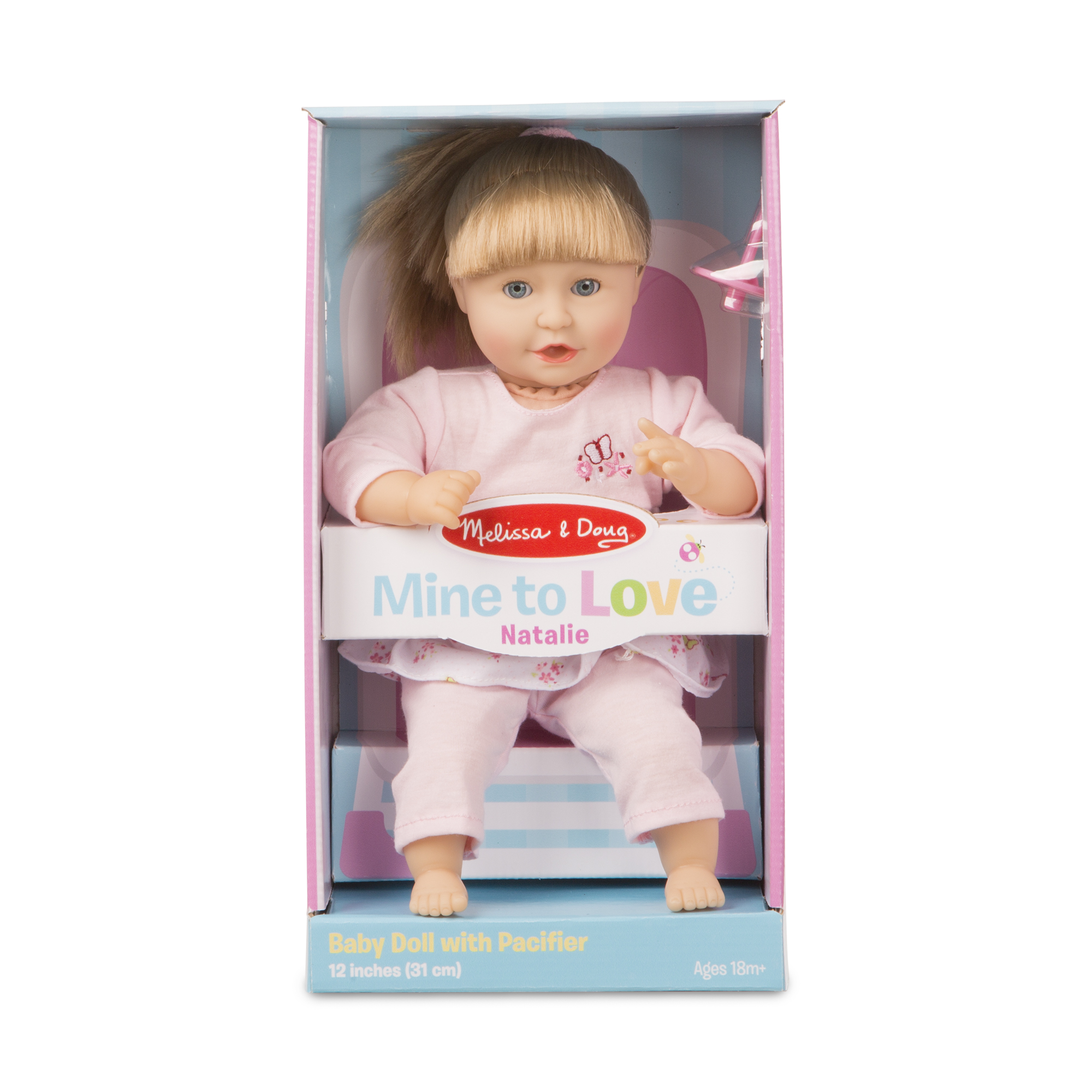 ของเล่นอเมริกา,ตุ๊กตาผู้หญิง, ขนาด 12" ,เหมือนจริงมาก ,Baby Care - Natalie 12" Doll ,ของเล่นเสริมพัฒนาการ