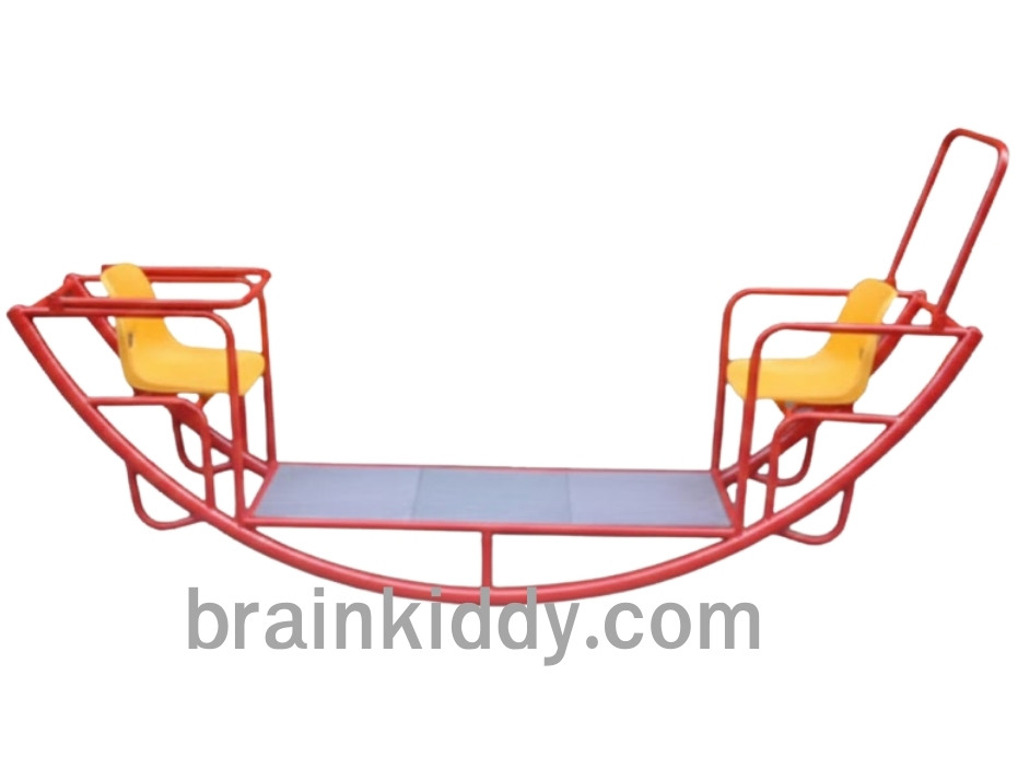 โยกเยก 2 ที่นั่ง เครื่อเล่นสนามเหล็ก เครื่องเล่นสนามกลางแจ้ง โยกเยก ของเล่น สั่งทำ 10-20 วัน ขนาด60x150x60 ซม.