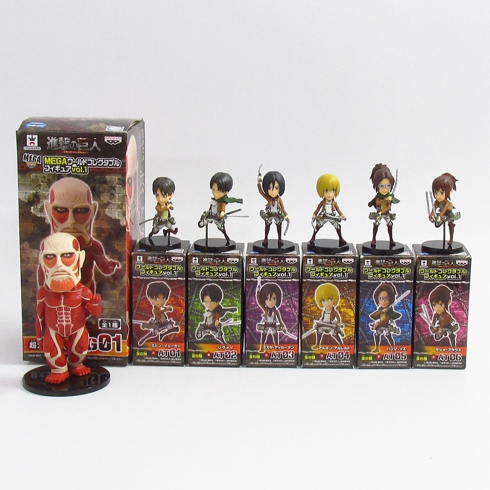 Titan Set ของแท้ JP - WCF Banpresto [โมเดล Attack of Titan] (7 ตัว)
