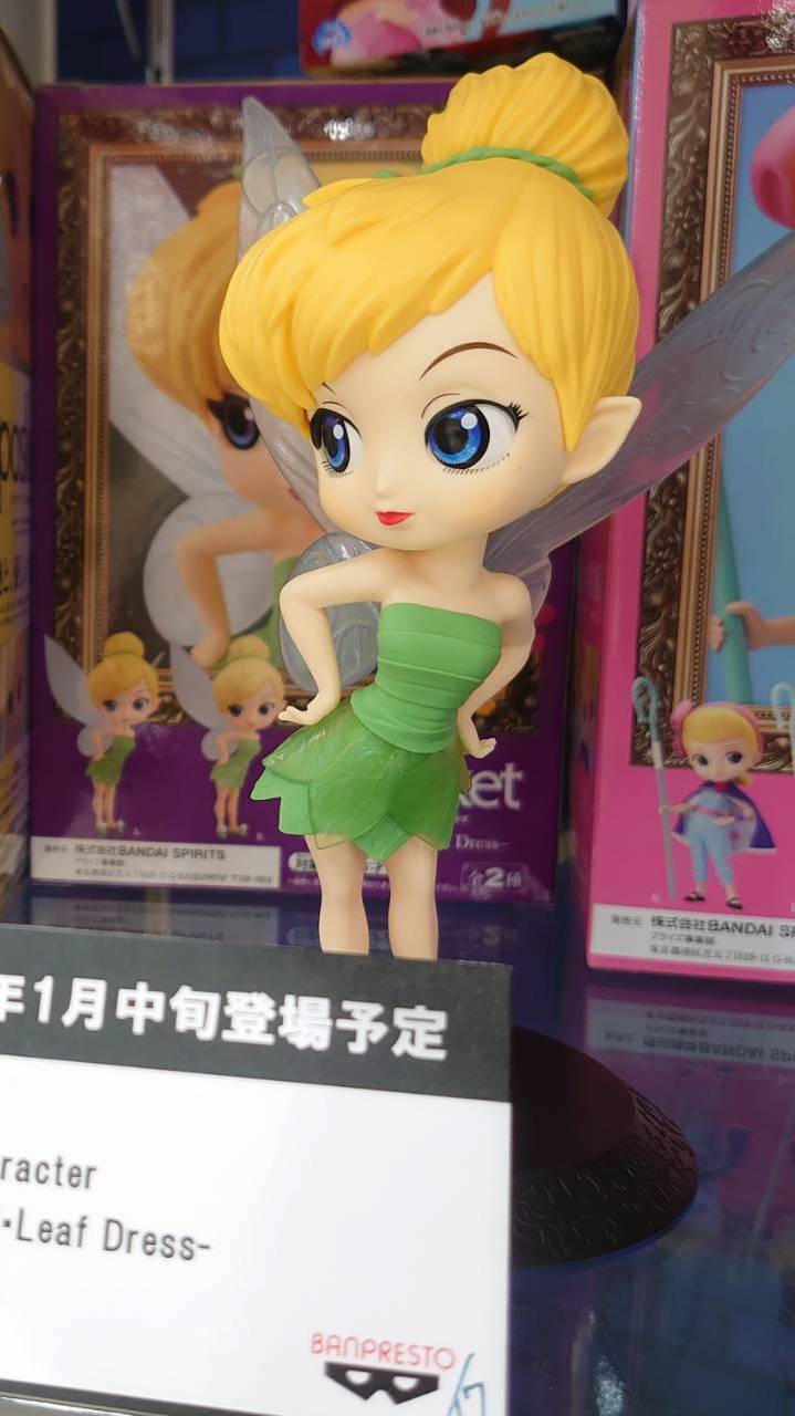 Tinker Bell Leaf Drees - Normal Color ของแท้ JP - Q Posket Banpresto [โมเดล Disney]