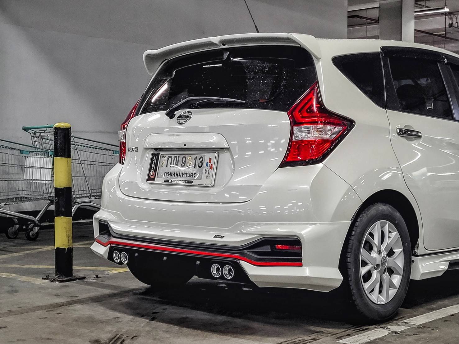 9DEN-IDEO SPEED VS NISSAN NOTE 2017-ON [ออกแบบมาสำหรับคนร๊ากโน๊ตกับดีไซด์ท่อแฝด4ท่อแยกซ้ายชวา]