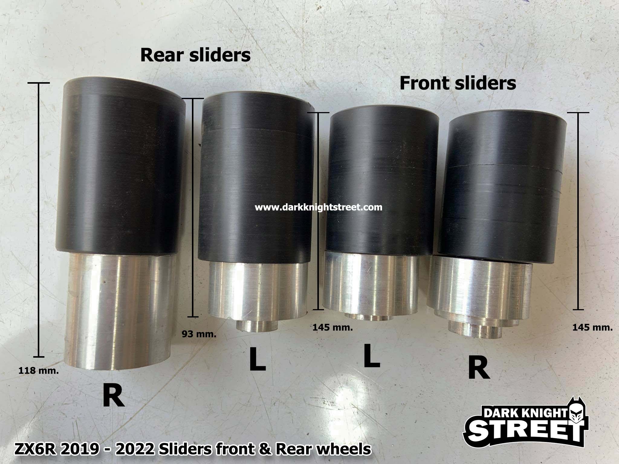 ZX6R Sliders front and rear wheels (2019-2022)