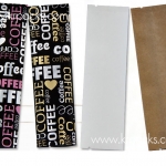 ซองซีลกลาง กระดาษคราฟท์ขาว/น้ำตาล, ซองกาแฟ