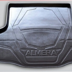 9DEN-IDEO SPEED ถาดท้ายรถ VS NISSAN ALMERA 2014-ON ชุด 1 ชิ้น สีดำ