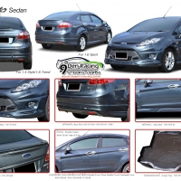 9DEN&RBS SEDAN VS FORD FIESTA 4D 2008-2014 รุ่นธรรมดา/Top ชุด 5 ชิ้น