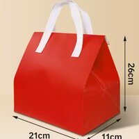 สีแดง ขนาด 21*26*11 ซม.