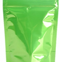 ถุงซิปฟอยล์สีเขียวเงา ขนาด 20*30+5 ซ.ม.