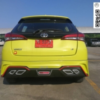 ชุดรอบคัน(สเกิร์ตหลังแบบ3ท่อแฝดแบบ.3)4 ชิ้น RIDER M VS TOYOTA YARIS HATCHBACK'17-ON