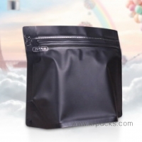 ถุงซิปแนวนอน สีดำ ขนาด 18.5*14.5*8 cm.(100g)