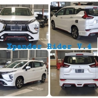 สเกิร์ตรอบคัน 4 ชิ้น Rider M (V.4ท่อแฝดคู่ใบไม้4ท่อ) VS Mitsubishi Xpander'18-On [ไม่เหมือนใครและไม่มีใครเหมือนสกดทุกสายตาบนท้องถนนเมืองไทย]